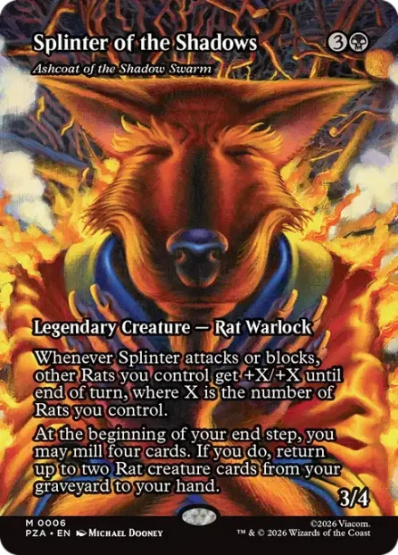 Ashcoat of the Shadow Swarm, Teenage Mutant Ninja Turtles Source Material — Magic: The Gathering card