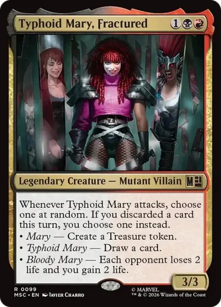 Typhoid Mary, Fractured, Marvel Super Heroes Commander — Magic: The Gathering card