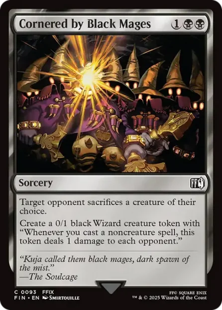Cornered by Black Mages, Final Fantasy — Magic: The Gathering card