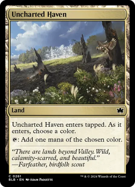 Uncharted Haven, Bloomburrow — Magic: The Gathering card