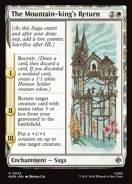The Mountain-king's Return, The Hobbit — Magic: The Gathering card