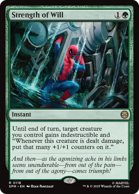 Strength of Will, Marvel's Spider-Man — Magic: The Gathering card