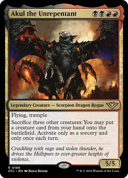 Akul the Unrepentant, Outlaws of Thunder Junction — Magic: The Gathering card