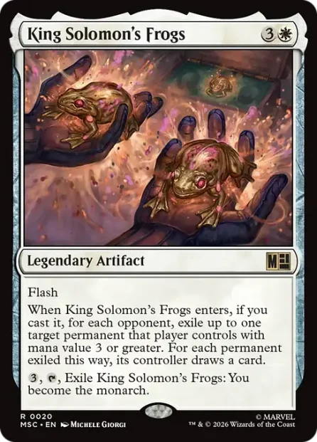 King Solomon's Frogs, Marvel Super Heroes Commander — Magic: The Gathering card