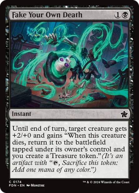 Fake Your Own Death, Foundations — Magic: The Gathering card
