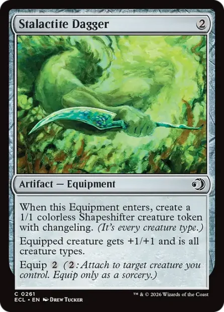 Stalactite Dagger, Lorwyn Eclipsed — Magic: The Gathering card