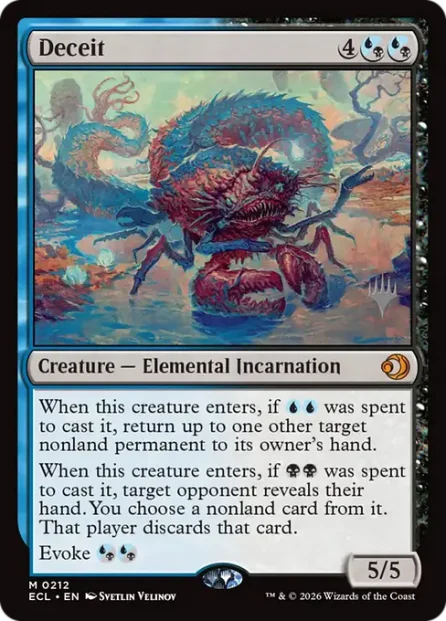 Deceit, Lorwyn Eclipsed Promos — Magic: The Gathering card