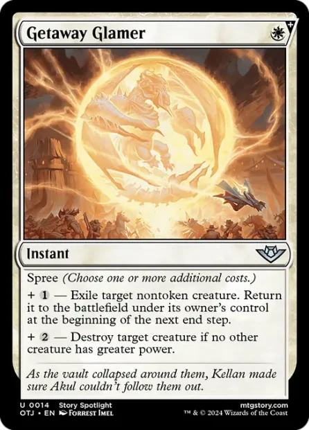 Getaway Glamer, Outlaws of Thunder Junction — Magic: The Gathering card