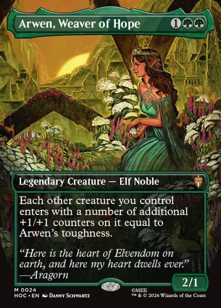 Arwen, Weaver of Hope, The Hobbit Eternal — Magic: The Gathering card