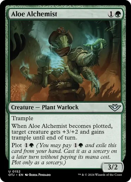 Aloe Alchemist, Outlaws of Thunder Junction — Magic: The Gathering card