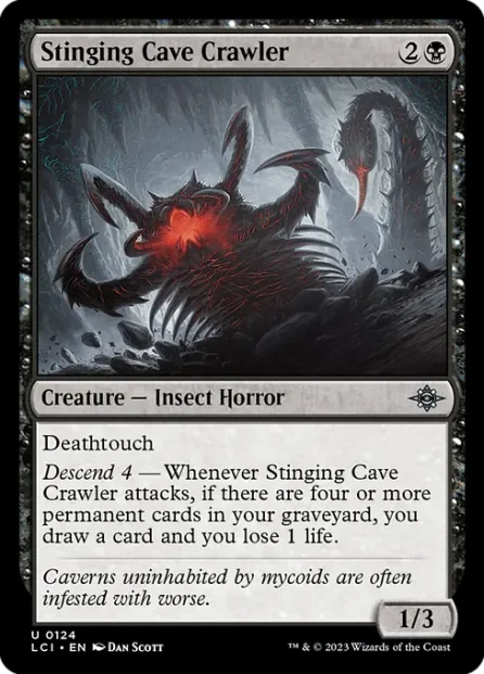 Stinging Cave Crawler, The Lost Caverns of Ixalan — Magic: The Gathering card