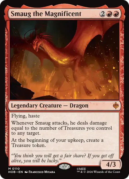 Smaug the Magnificent, The Hobbit — Magic: The Gathering card