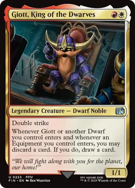 Giott, King of the Dwarves, Final Fantasy — Magic: The Gathering card