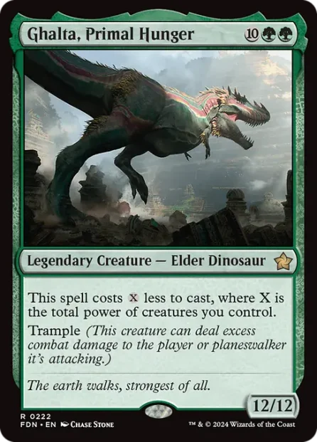 Ghalta, Primal Hunger, Foundations — Magic: The Gathering card