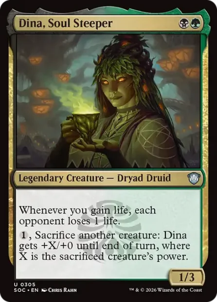 Dina, Soul Steeper, Secrets of Strixhaven Commander — Magic: The Gathering card