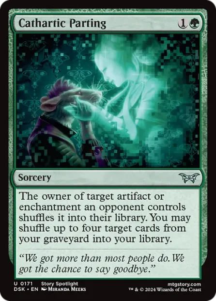 Cathartic Parting, Duskmourn: House of Horror — Magic: The Gathering card