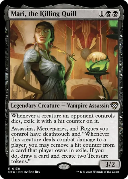 Mari, the Killing Quill, Outlaws of Thunder Junction Commander — Magic: The Gathering card