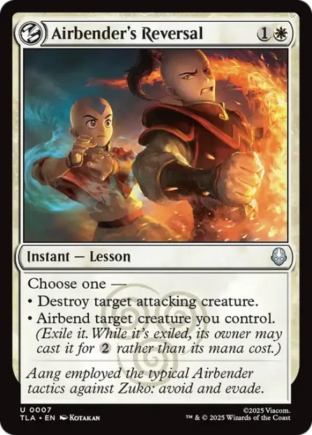 Airbender's Reversal, Avatar: The Last Airbender — Magic: The Gathering card