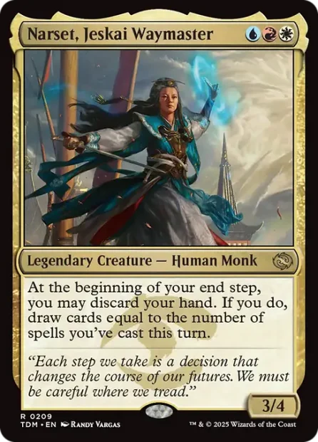 Narset, Jeskai Waymaster, Tarkir: Dragonstorm — Magic: The Gathering card