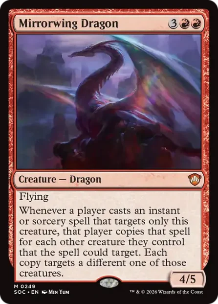 Mirrorwing Dragon, Secrets of Strixhaven Commander — Magic: The Gathering card