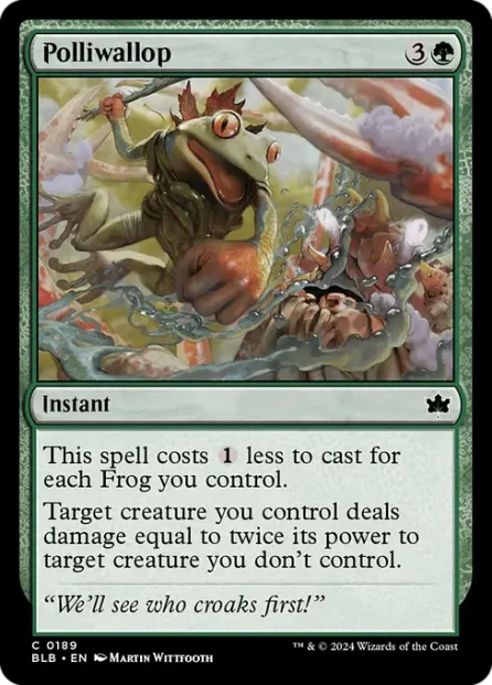 Polliwallop, Bloomburrow — Magic: The Gathering card