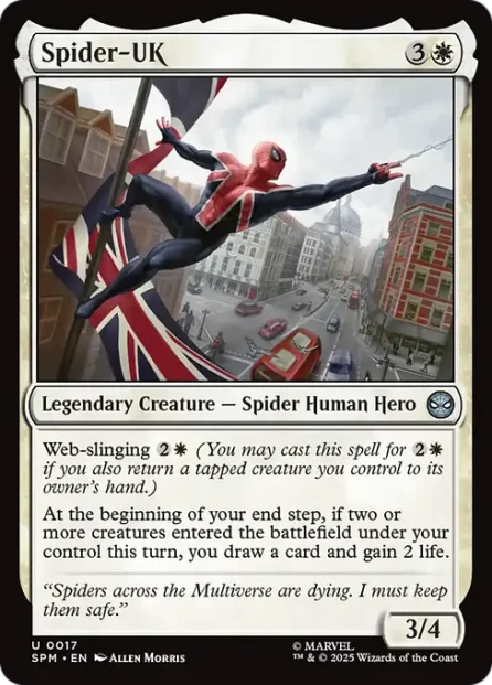 Spider-UK, Marvel's Spider-Man — Magic: The Gathering card