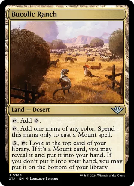 Bucolic Ranch, Outlaws of Thunder Junction — Magic: The Gathering card