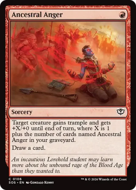Ancestral Anger, Secrets of Strixhaven — Magic: The Gathering card