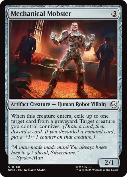 Mechanical Mobster, Marvel's Spider-Man — Magic: The Gathering card