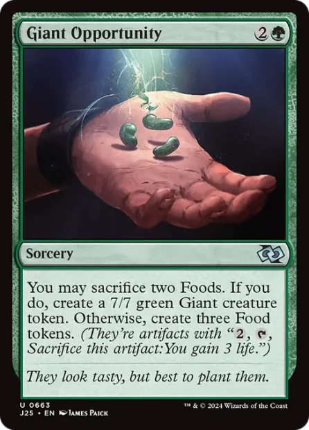 Giant Opportunity, Foundations Jumpstart — Magic: The Gathering card