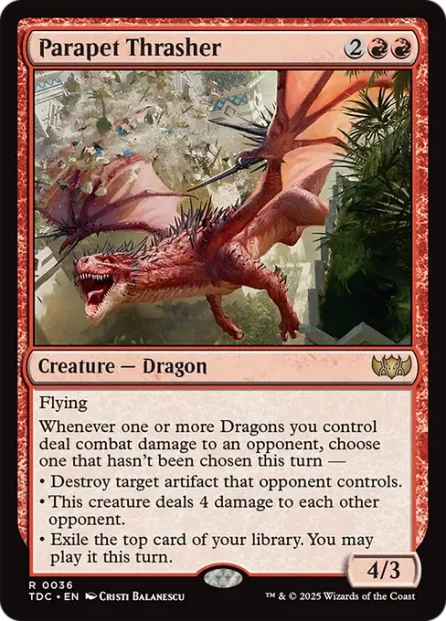 Parapet Thrasher, Tarkir: Dragonstorm Commander — Magic: The Gathering card