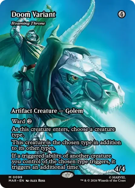 Roaming Throne, Marvel Universe — Magic: The Gathering card