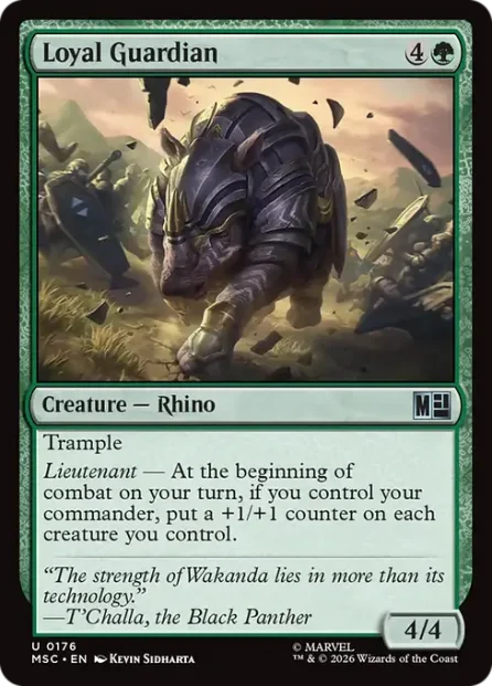 Loyal Guardian, Marvel Super Heroes Commander — Magic: The Gathering card