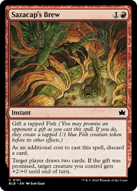 Sazacap's Brew, Bloomburrow — Magic: The Gathering card