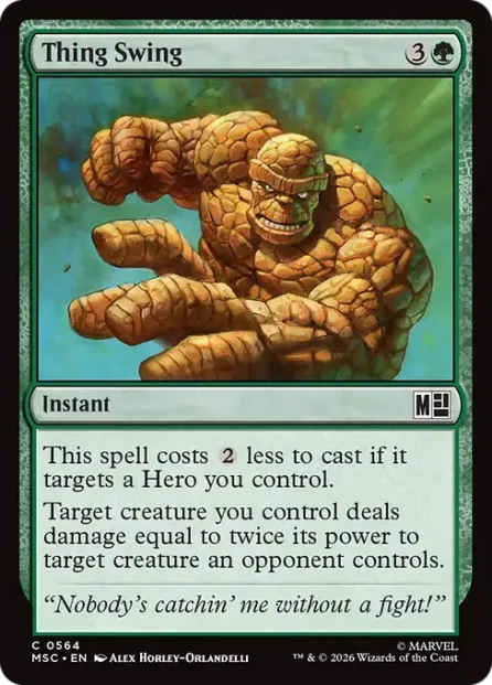 Thing Swing, Marvel Super Heroes Commander — Magic: The Gathering card