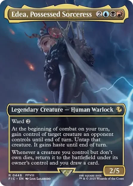 Edea, Possessed Sorceress, Final Fantasy Commander — Magic: The Gathering card