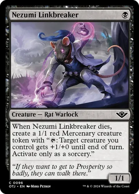 Nezumi Linkbreaker, Outlaws of Thunder Junction — Magic: The Gathering card
