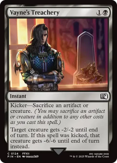 Vayne's Treachery, Final Fantasy — Magic: The Gathering card