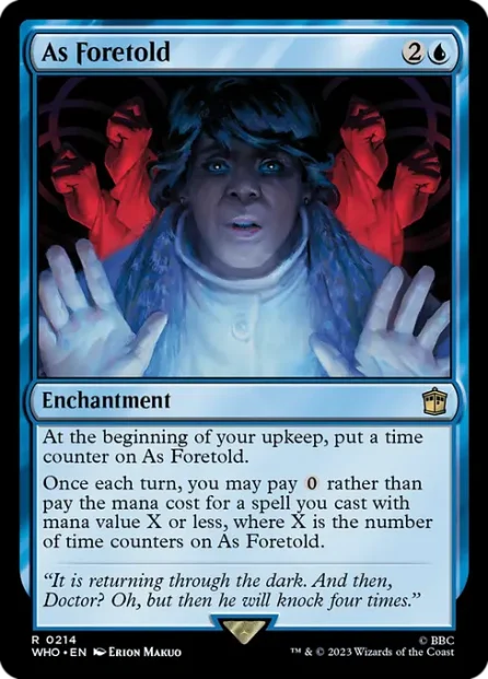 As Foretold, Doctor Who — Magic: The Gathering card