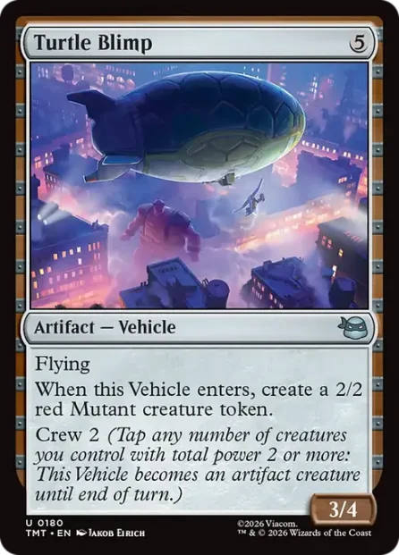 Turtle Blimp, Teenage Mutant Ninja Turtles — Magic: The Gathering card