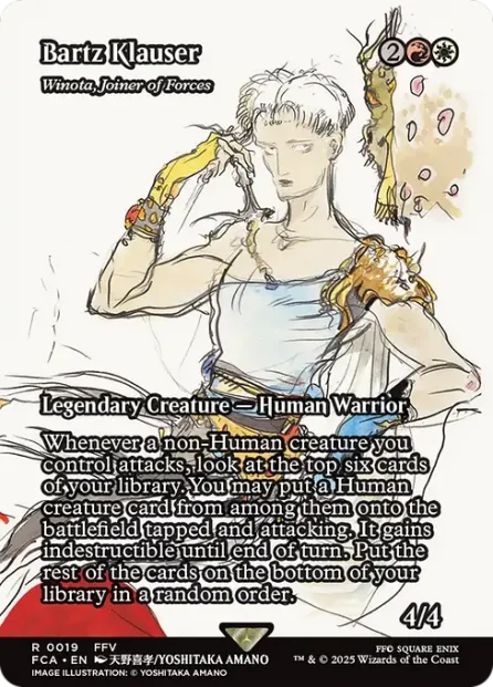 Winota, Joiner of Forces, Final Fantasy: Through the Ages — Magic: The Gathering card