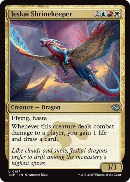 Jeskai Shrinekeeper, Tarkir: Dragonstorm — Magic: The Gathering card