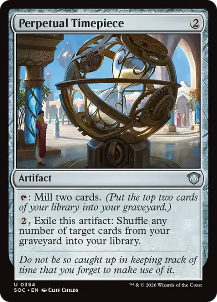 Perpetual Timepiece, Secrets of Strixhaven Commander — Magic: The Gathering card
