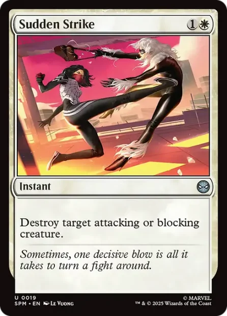 Sudden Strike, Marvel's Spider-Man — Magic: The Gathering card