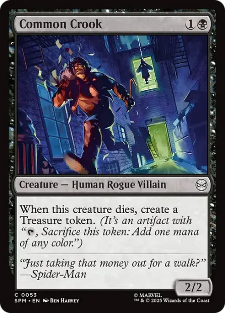 Common Crook, Marvel's Spider-Man — Magic: The Gathering card