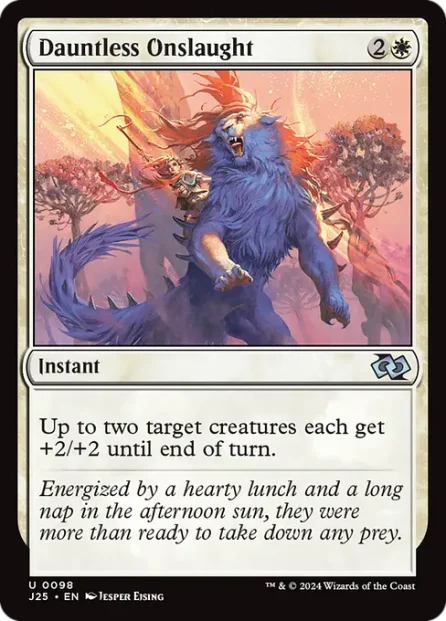 Dauntless Onslaught, Foundations Jumpstart — Magic: The Gathering card
