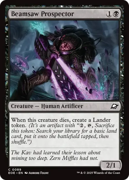 Beamsaw Prospector, Edge of Eternities — Magic: The Gathering card