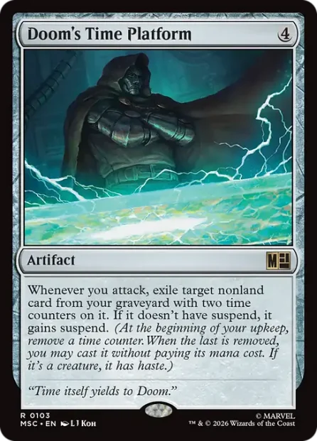 Doom's Time Platform, Marvel Super Heroes Commander — Magic: The Gathering card