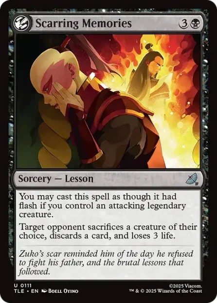 Scarring Memories, Avatar: The Last Airbender Eternal — Magic: The Gathering card