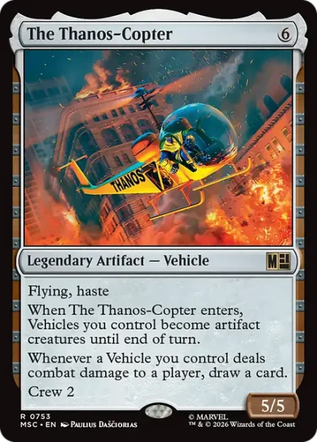 The Thanos-Copter, Marvel Super Heroes Commander — Magic: The Gathering card